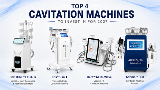 Top 4 professional cavitation machines for spas in 2027: CaviTONE LEGACY, Eris 9 in 1, Hera Multi-Wave, and Adonis 30K