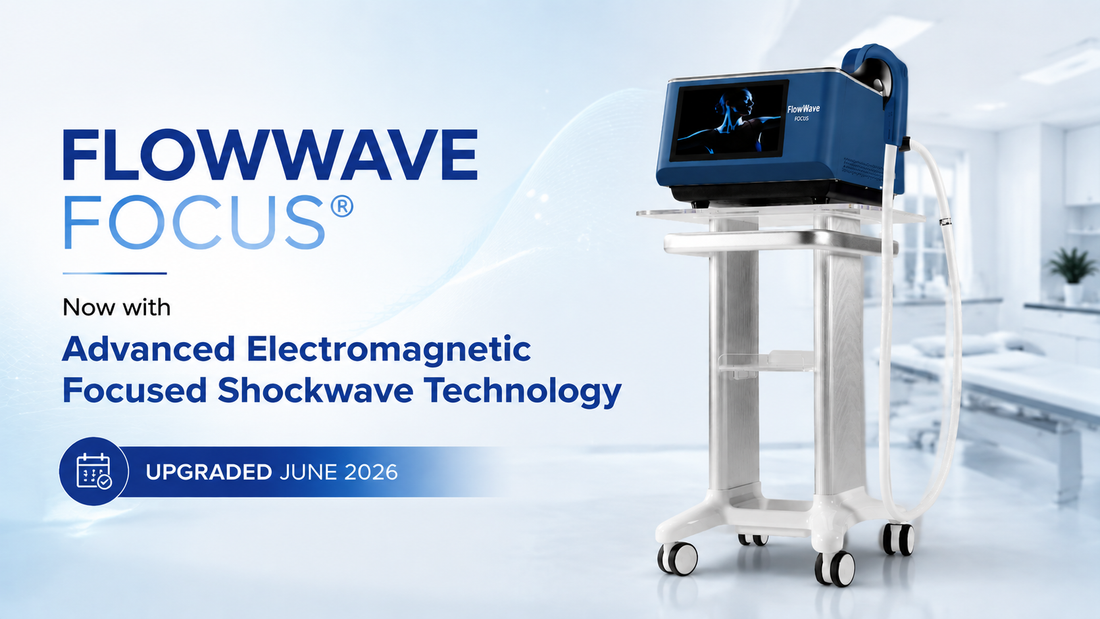 FlowWave FOCUS® electromagnetic focused shockwave therapy machine for professional clinics