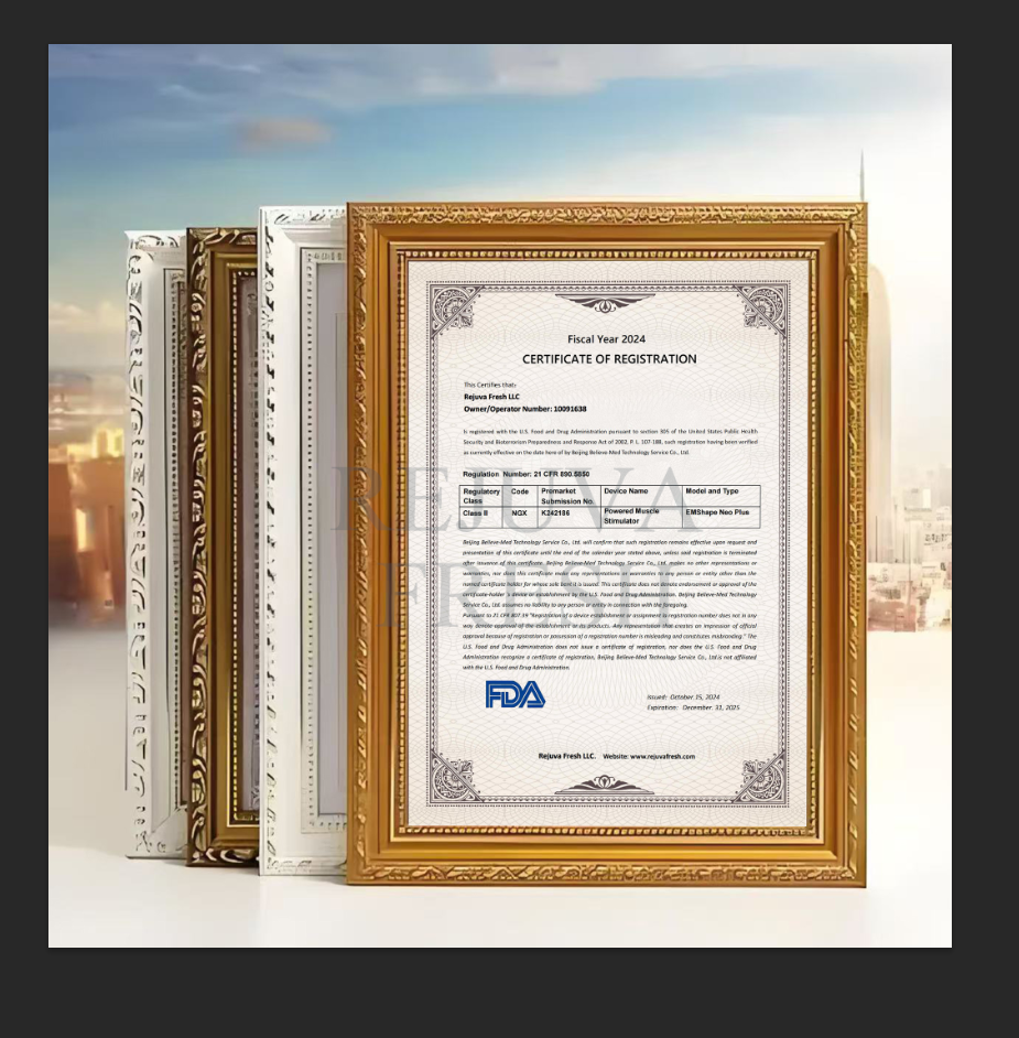 Framed Machine Certificate *