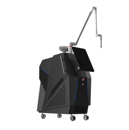 Professional aesthetic laser machine with articulated treatment arm