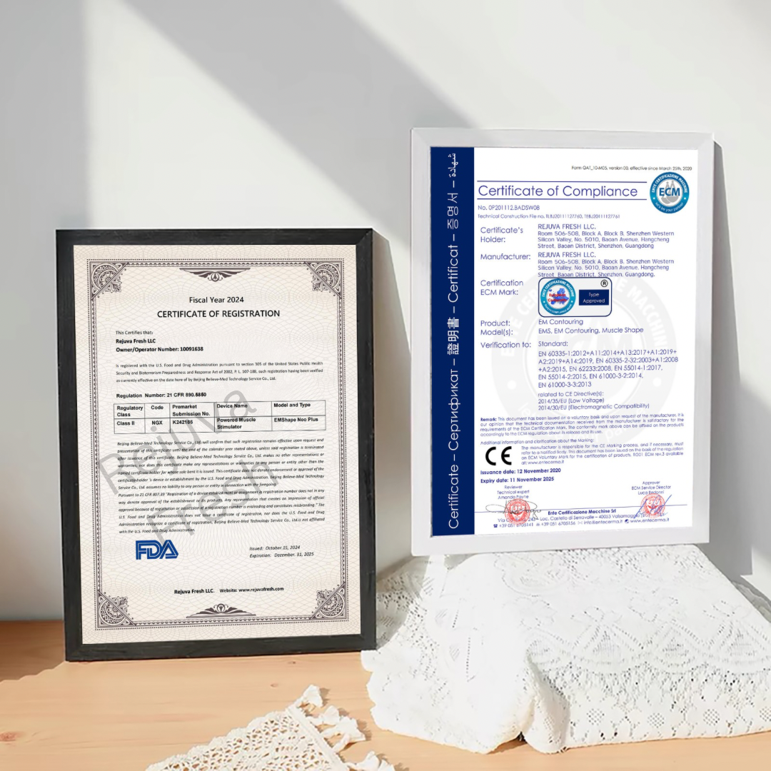Framed Machine Certificate *