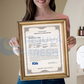 Framed Machine Certificate *