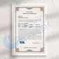 Framed Machine Certificate *