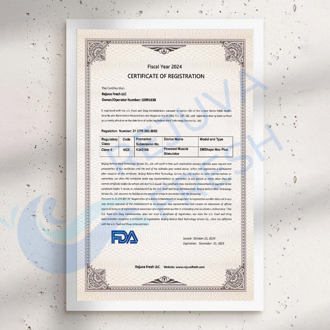 Framed Machine Certificate *