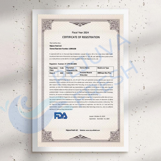 Framed Machine Certificate *