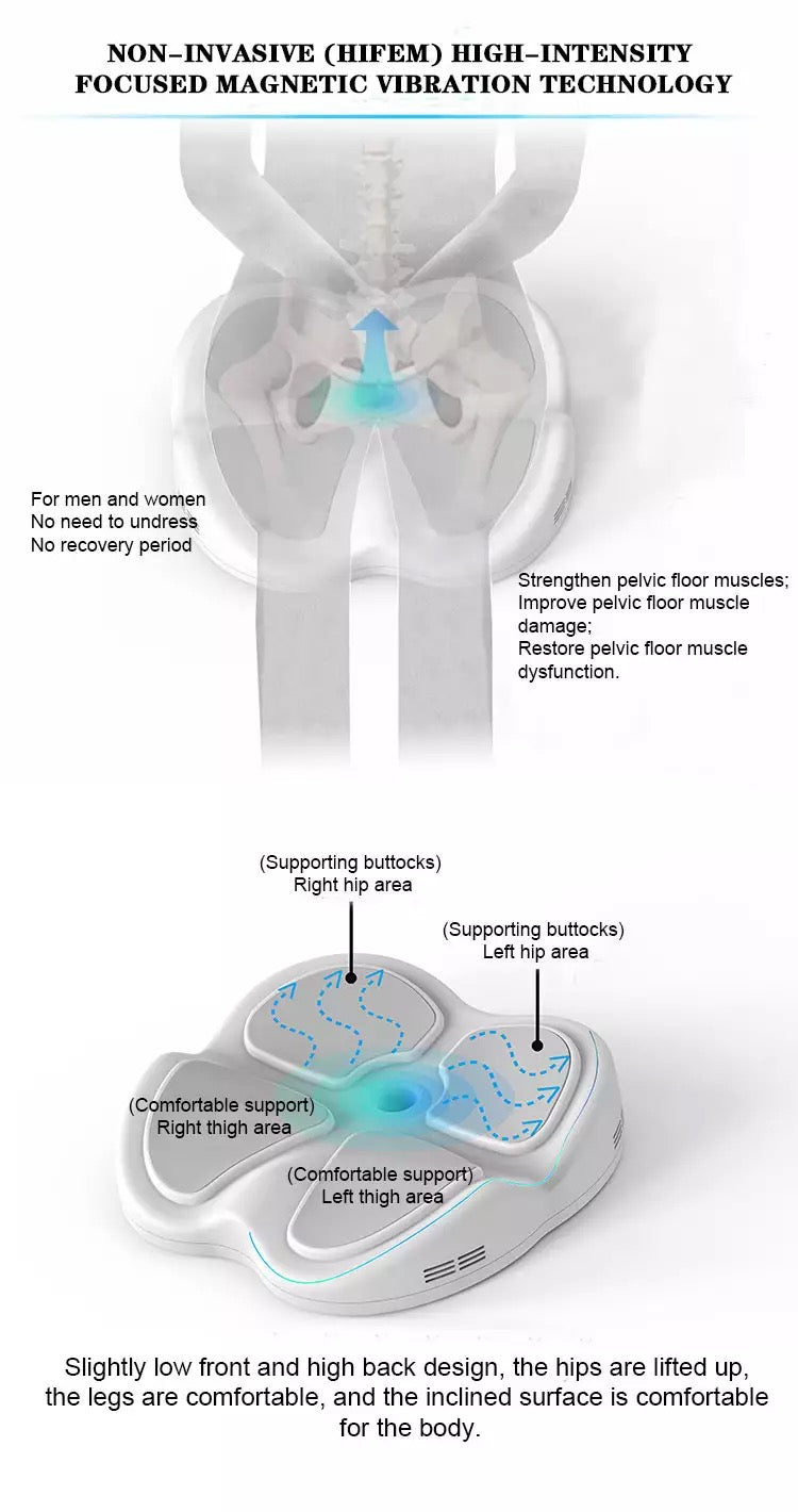 Non invasive HI-FEM Technology of Pelvic Floor Cushion on EMSlim